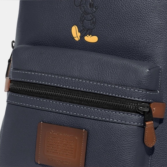 NWOT Men’s Disney x Coach Leather Backpack 🎒 - Picture 3 of 5